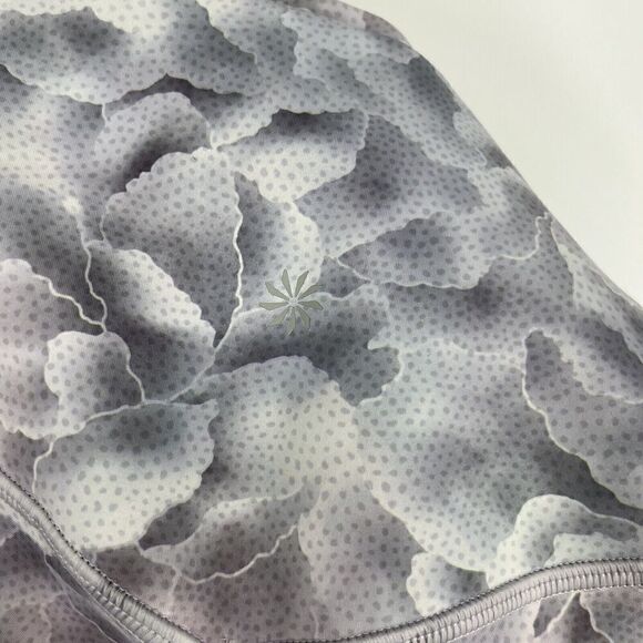 Athleta Salutation Stash Tight Size Small Womens Gray Floral Print High Rise - Picture 6 of 8